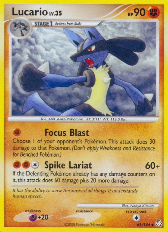 Lucario 61/146 Diamond & Pearl Legends Awakened