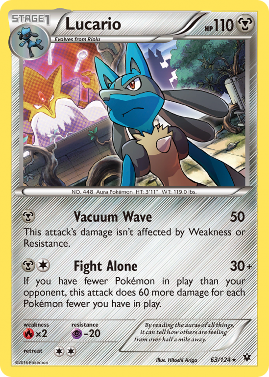 Lucario 63/124 XY Fates Collide