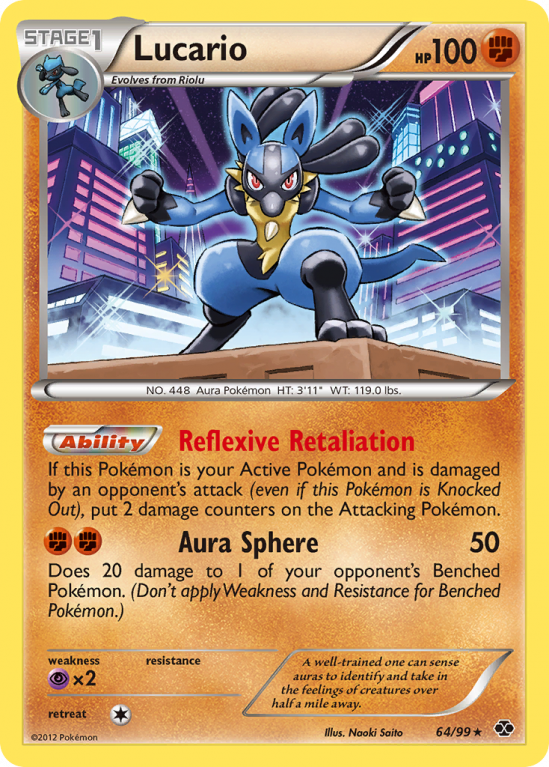 Lucario 64/99 Black & White Next Destinies