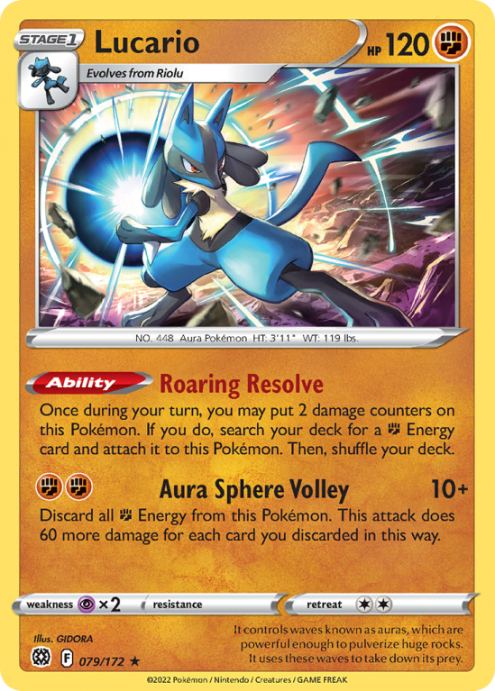 Lucario 79/172 Sword & Shield Brilliant Stars