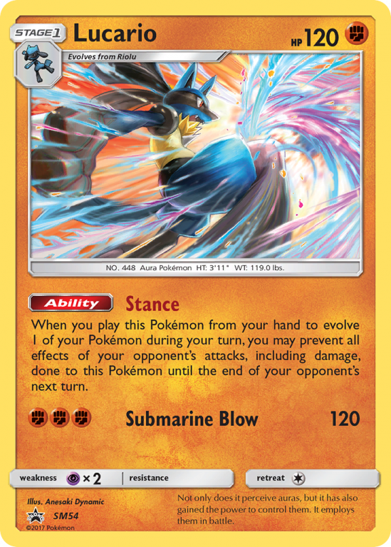 Lucario SM54/156 Sun & Moon SM Black Star Promos