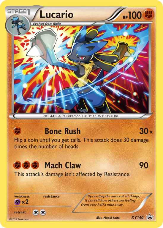 Lucario XY140/183 XY XY Black Star Promos