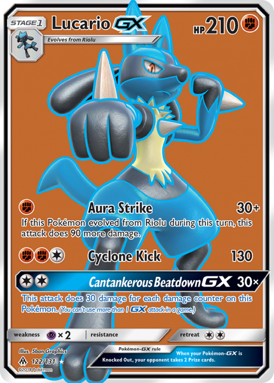 Lucario-GX 122/131 Sun & Moon Forbidden Light
