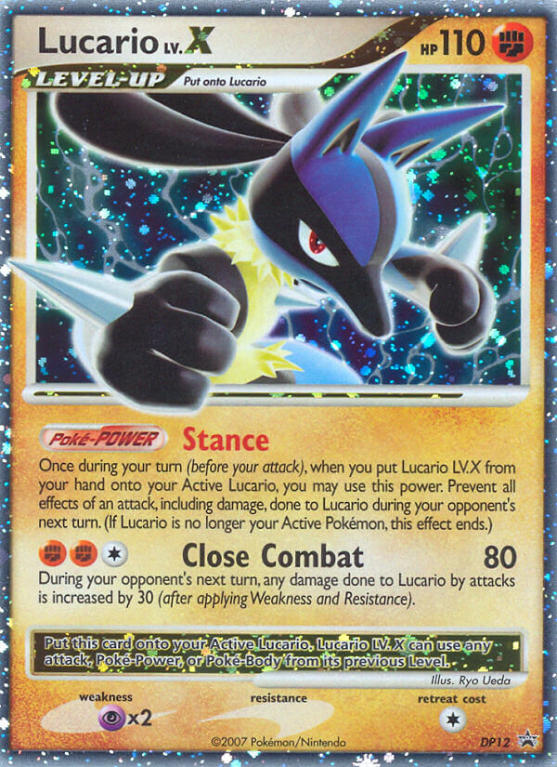 Lucario LV.X DP12/56 Diamond & Pearl DP Black Star Promos