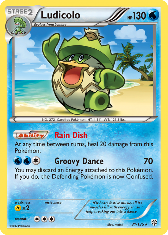Ludicolo 31/135 Black & White Plasma Storm