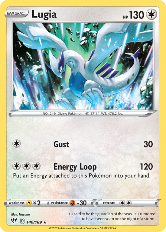 Lugia 140/189 Sword & Shield Darkness Ablaze