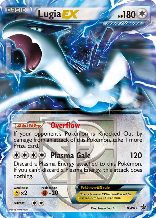 Lugia-EX BW83/101 Black & White BW Black Star Promos