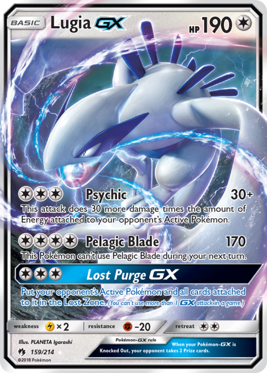Lugia-GX 159/214 Sun & Moon Lost Thunder