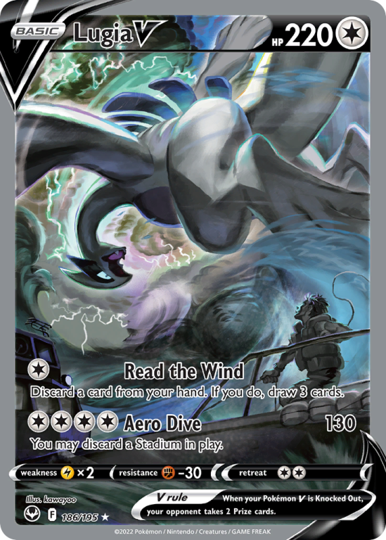 Lugia V 186/195 Sword & Shield Silver Tempest