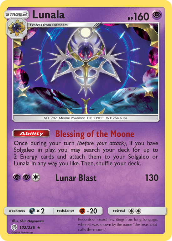 Lunala 102/236 Sun & Moon Cosmic Eclipse