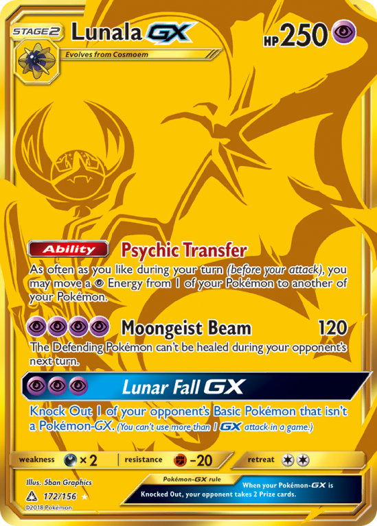 Lunala-GX 172/156 Sun & Moon Ultra Prism