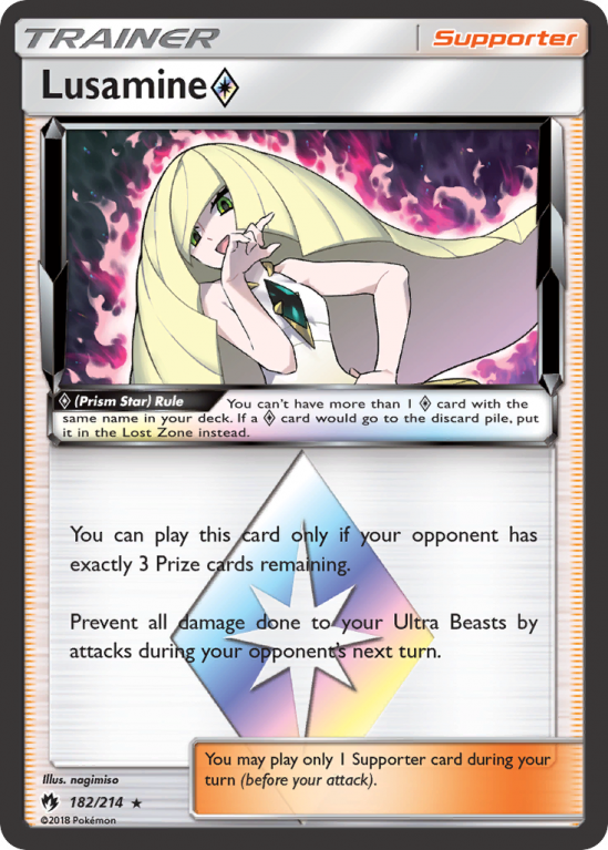 Lusamine ◇ 182/214 Sun & Moon Lost Thunder