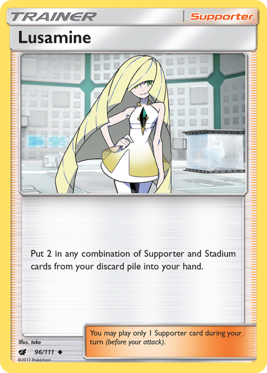 Lusamine 96/111 Sun & Moon Crimson Invasion