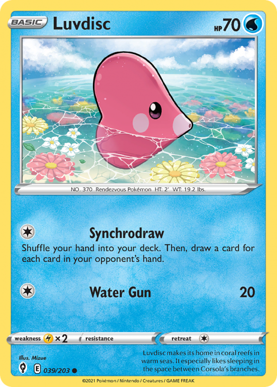 Luvdisc 39/203 Sword & Shield Evolving Skies