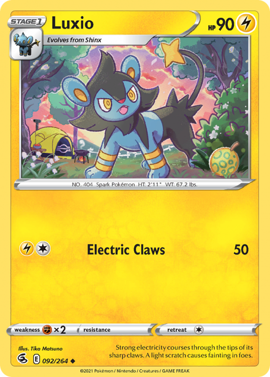Luxio 92/264 Sword & Shield Fusion Strike