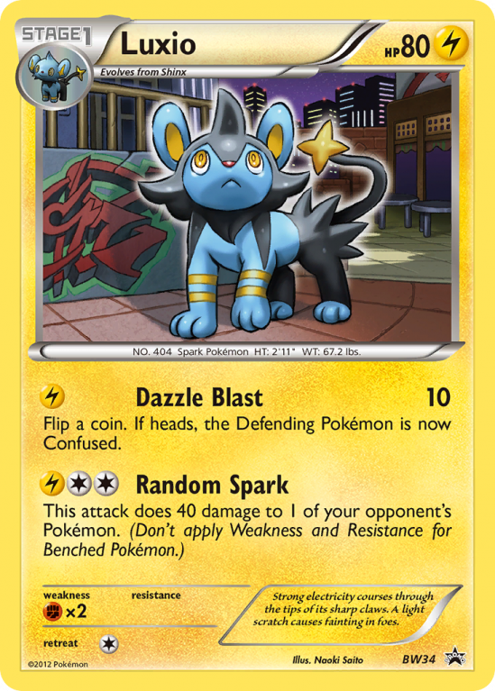 Luxio BW34/101 Black & White BW Black Star Promos