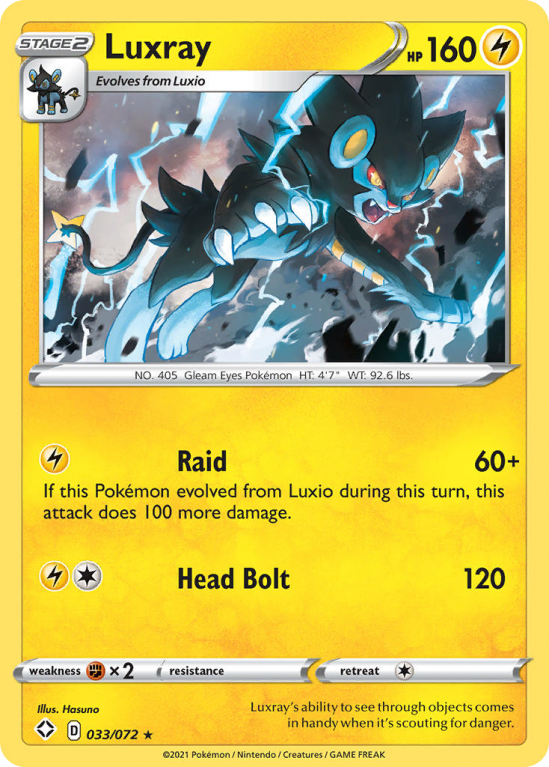 Luxray 33/72 Sword & Shield Shining Fates