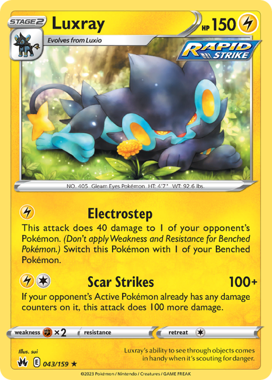 Luxray 43/159 Sword & Shield Crown Zenith