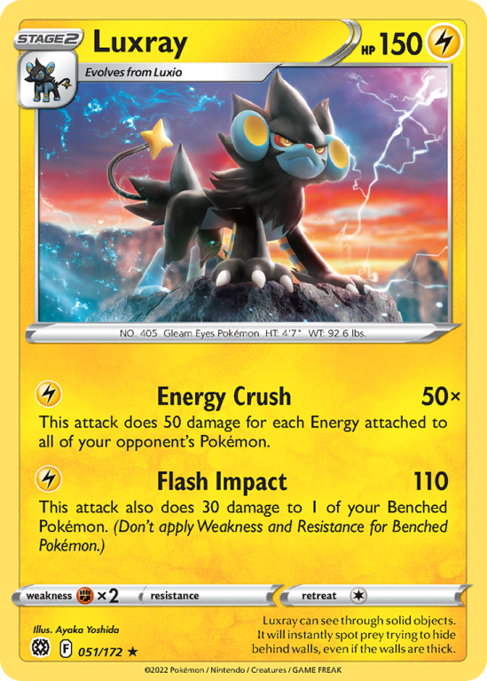 Luxray 51/172 Sword & Shield Brilliant Stars