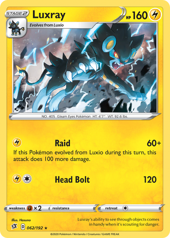 Luxray 62/192 Sword & Shield Rebel Clash