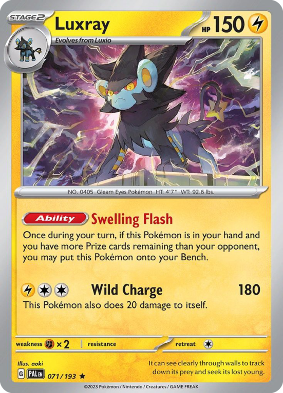 Luxray 71/193 Scarlet & Violet Paldea Evolved