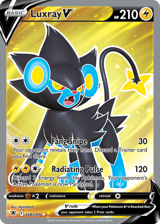 Luxray V 168/189 Sword & Shield Astral Radiance