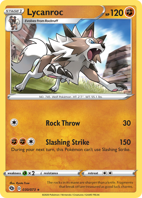 Lycanroc 30/73 Sword & Shield Champion's Path