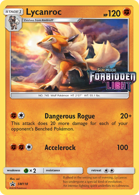 Lycanroc SM118/156 Sun & Moon SM Black Star Promos