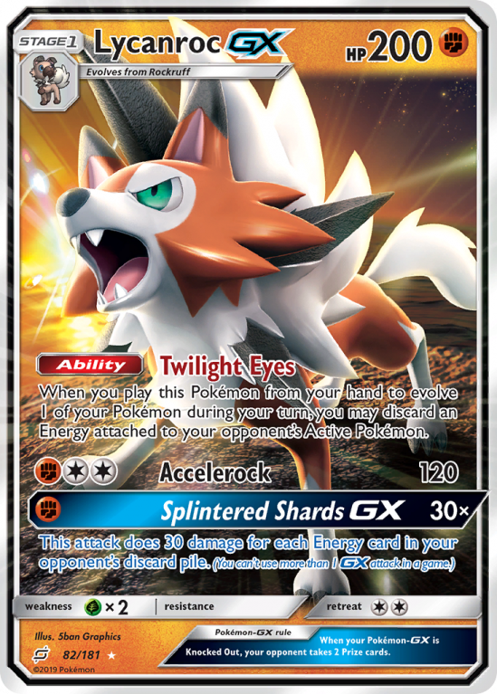 Lycanroc-GX 82/181 Sun & Moon Team Up