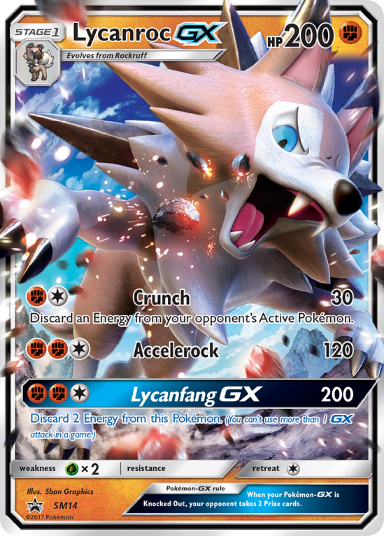 Lycanroc-GX SM14/156 Sun & Moon SM Black Star Promos