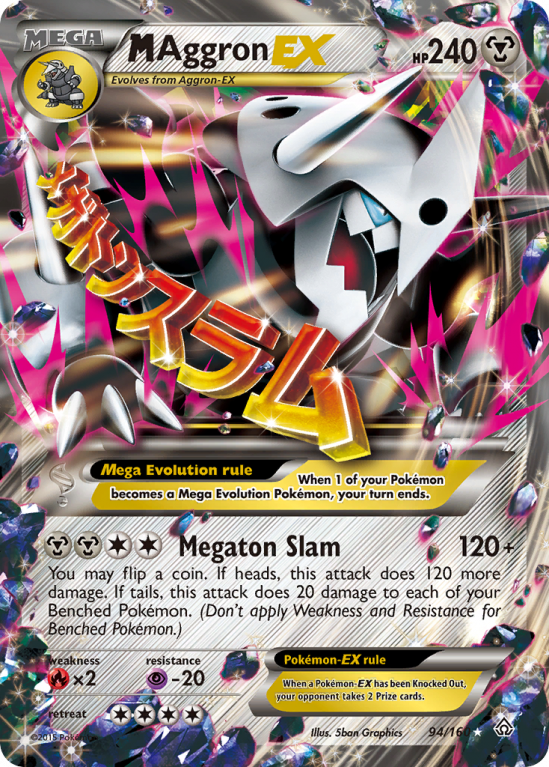 M Aggron-EX 94/160 XY Primal Clash