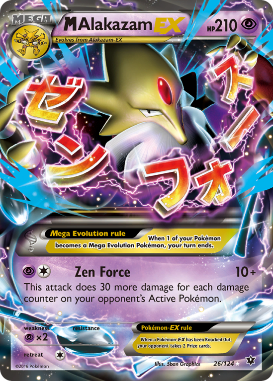 M Alakazam-EX 26/124 XY Fates Collide
