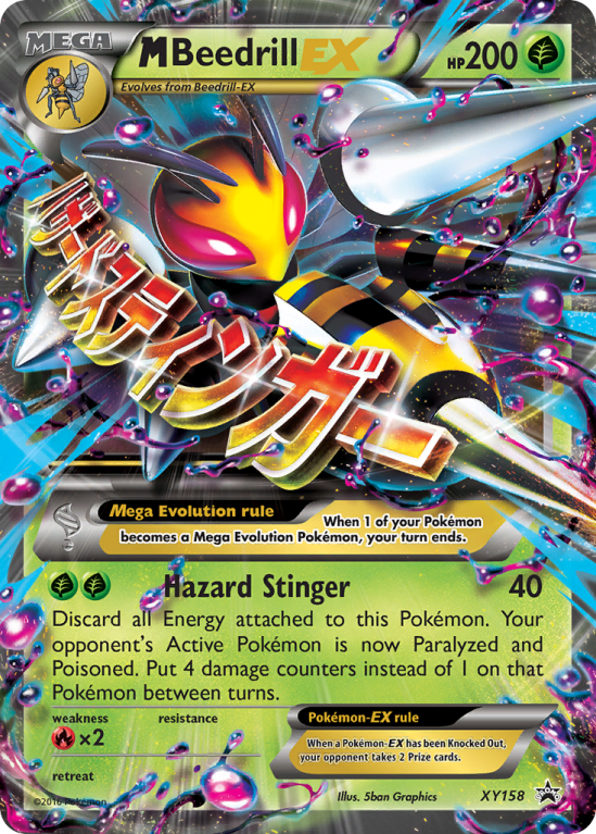 M Beedrill-EX XY158/183 XY XY Black Star Promos