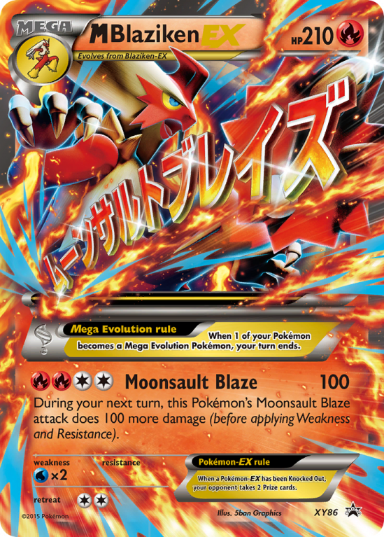 M Blaziken-EX XY86/183 XY XY Black Star Promos