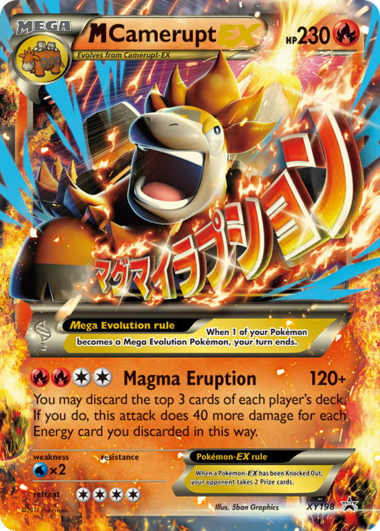 M Camerupt-EX XY198/183 XY XY Black Star Promos