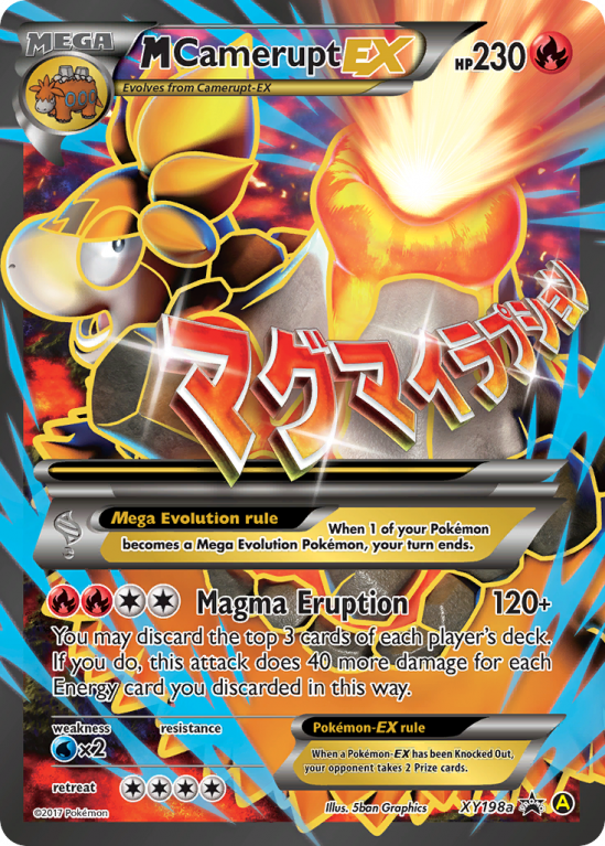 M Camerupt-EX XY198a/183 XY XY Black Star Promos