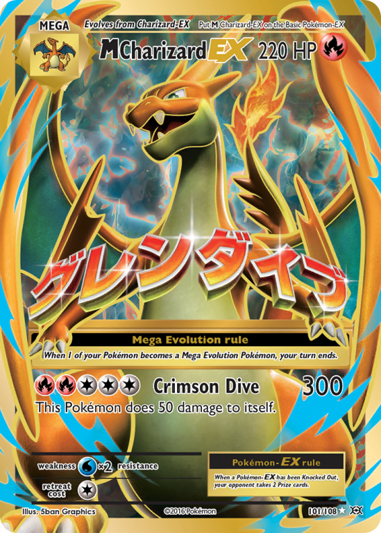 M Charizard-EX 101/108 XY Evolutions