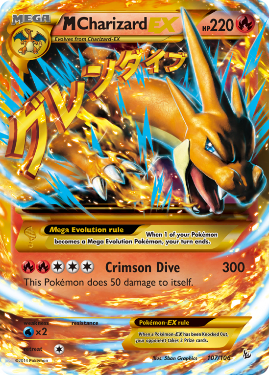 M Charizard-EX 107/106 XY Flashfire