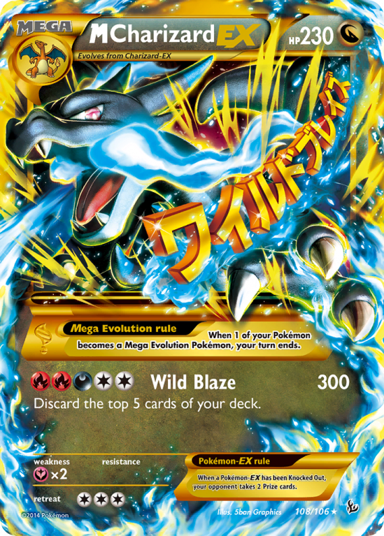 M Charizard-EX 108/106 XY Flashfire