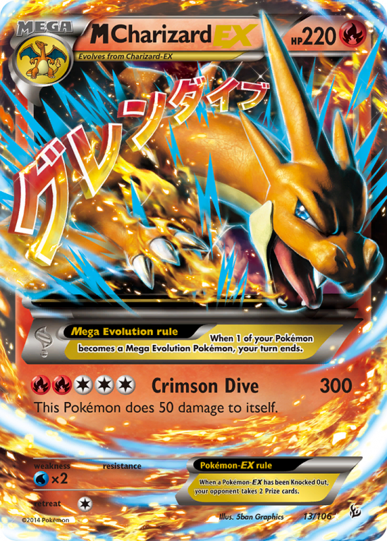 M Charizard-EX 13/106 XY Flashfire