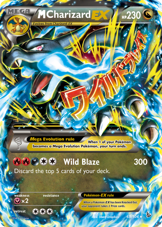 M Charizard-EX 69/106 XY Flashfire