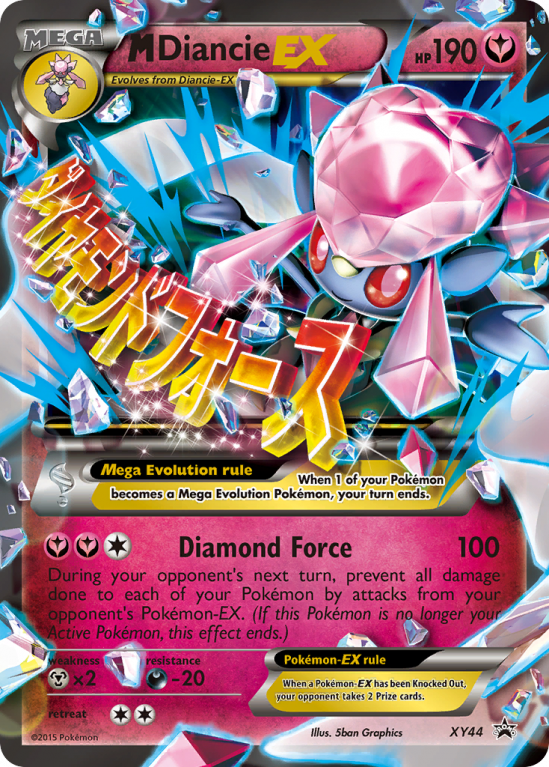 M Diancie-EX XY44/183 XY XY Black Star Promos