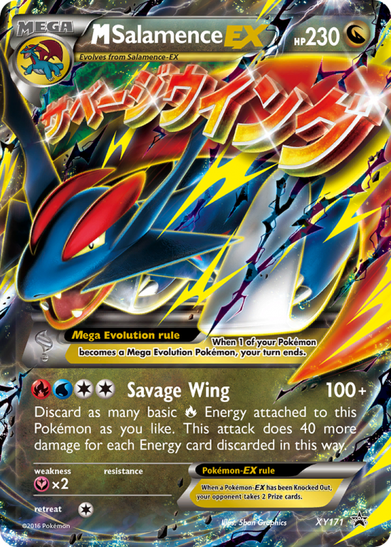M Salamence-EX XY171/183 XY XY Black Star Promos