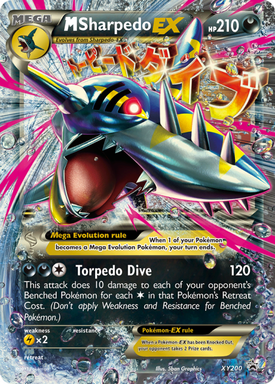M Sharpedo-EX XY200/183 XY XY Black Star Promos