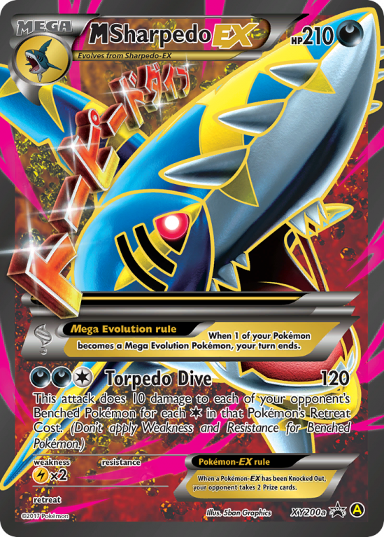 M Sharpedo-EX XY200a/183 XY XY Black Star Promos