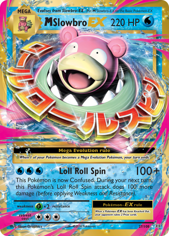 M Slowbro-EX 27/108 XY Evolutions
