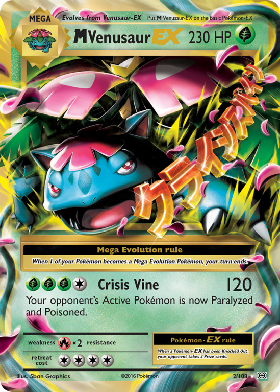 M Venusaur-EX 2/108 XY Evolutions