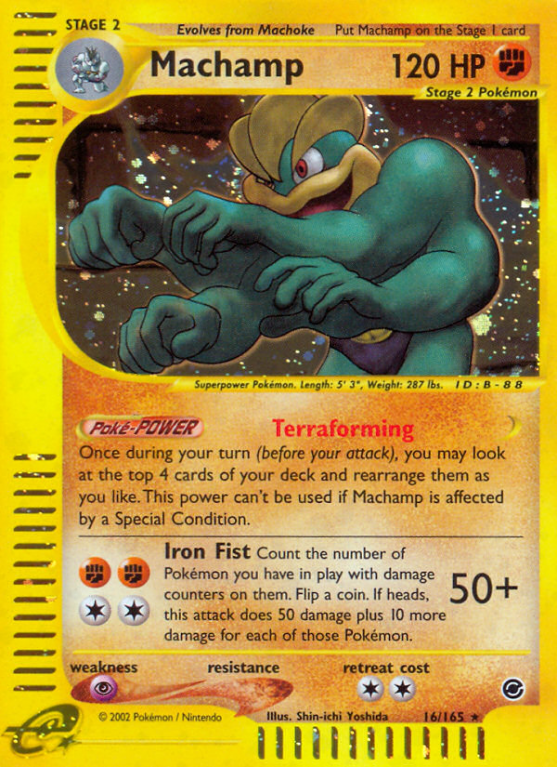 Machamp 16/165 E-Card Expedition Base Set