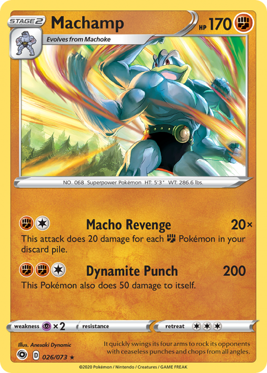 Machamp 26/73 Sword & Shield Champion's Path