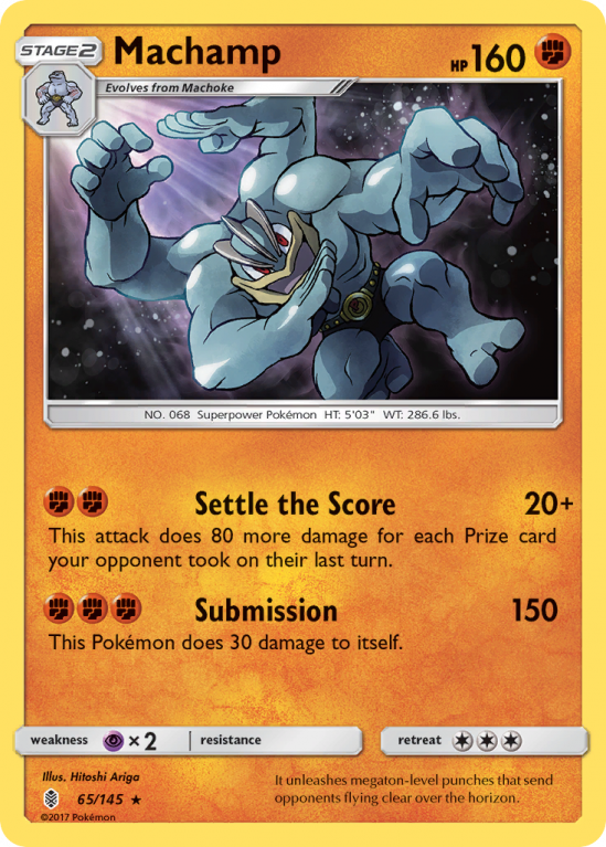 Machamp 65/145 Sun & Moon Guardians Rising